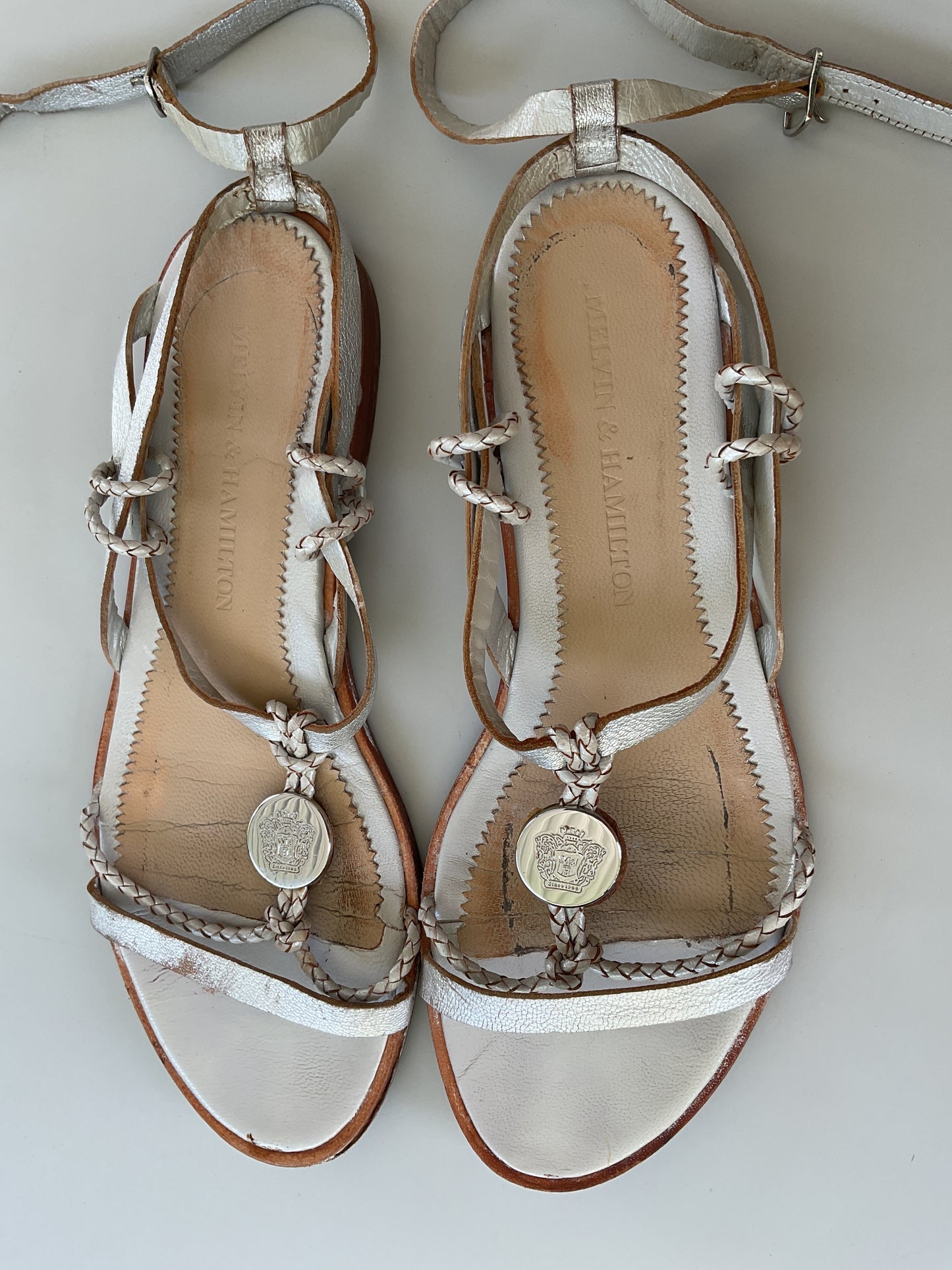 Silver sandals