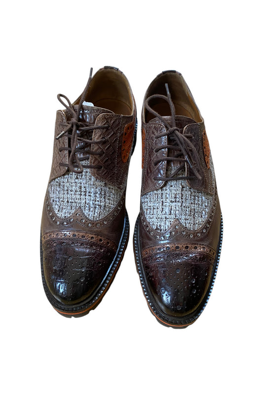 Henry 7 Baby Croco Mahogany Mink Chestnut Textile