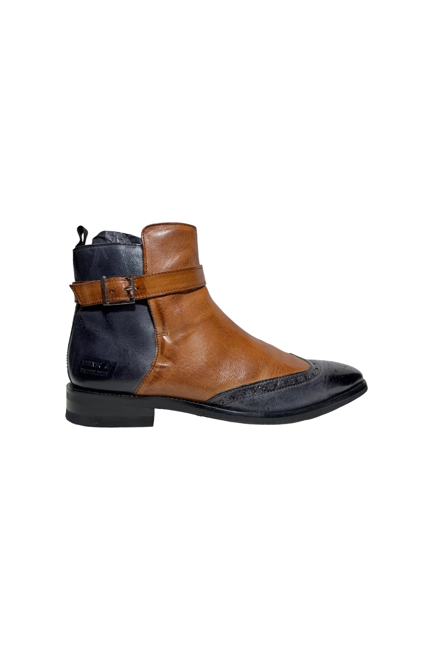 BOTTINES T43 FREDDY 7- CUIR- NAVY