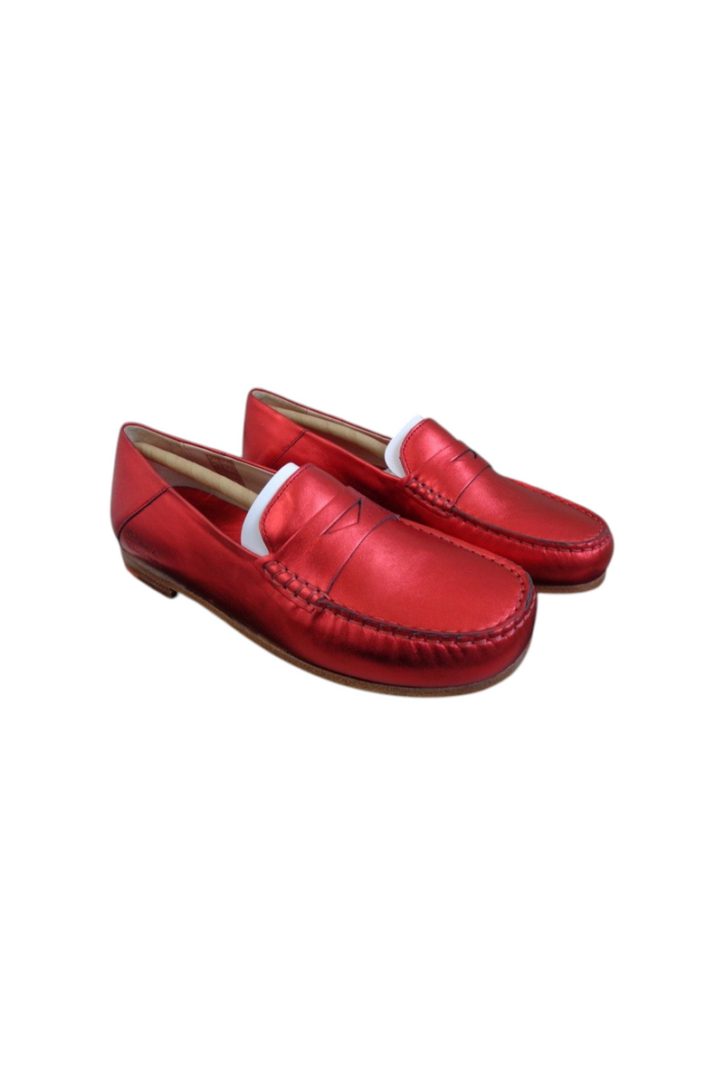 Elégants mocassins Melvin & Hamilton modèle Thea 3 Elysee Red Nappa