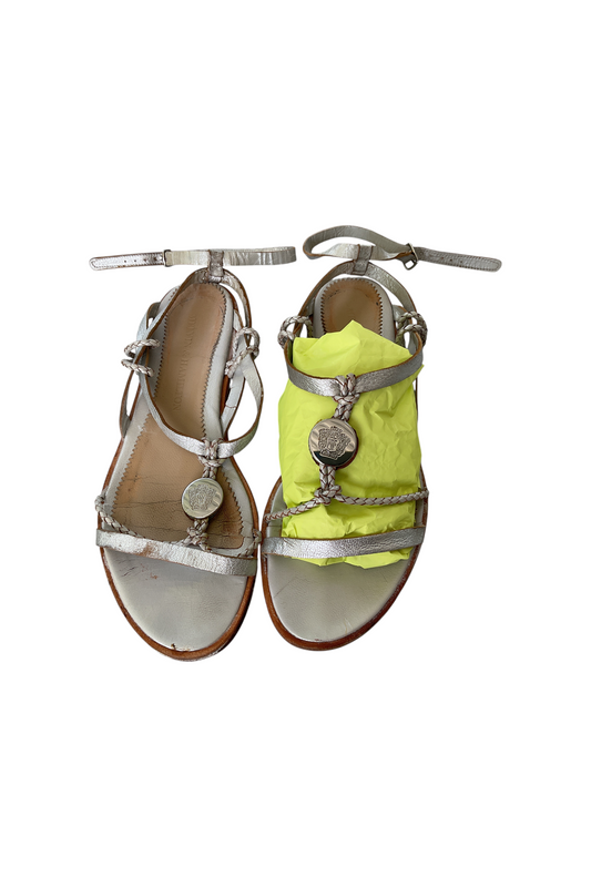 Silver sandals