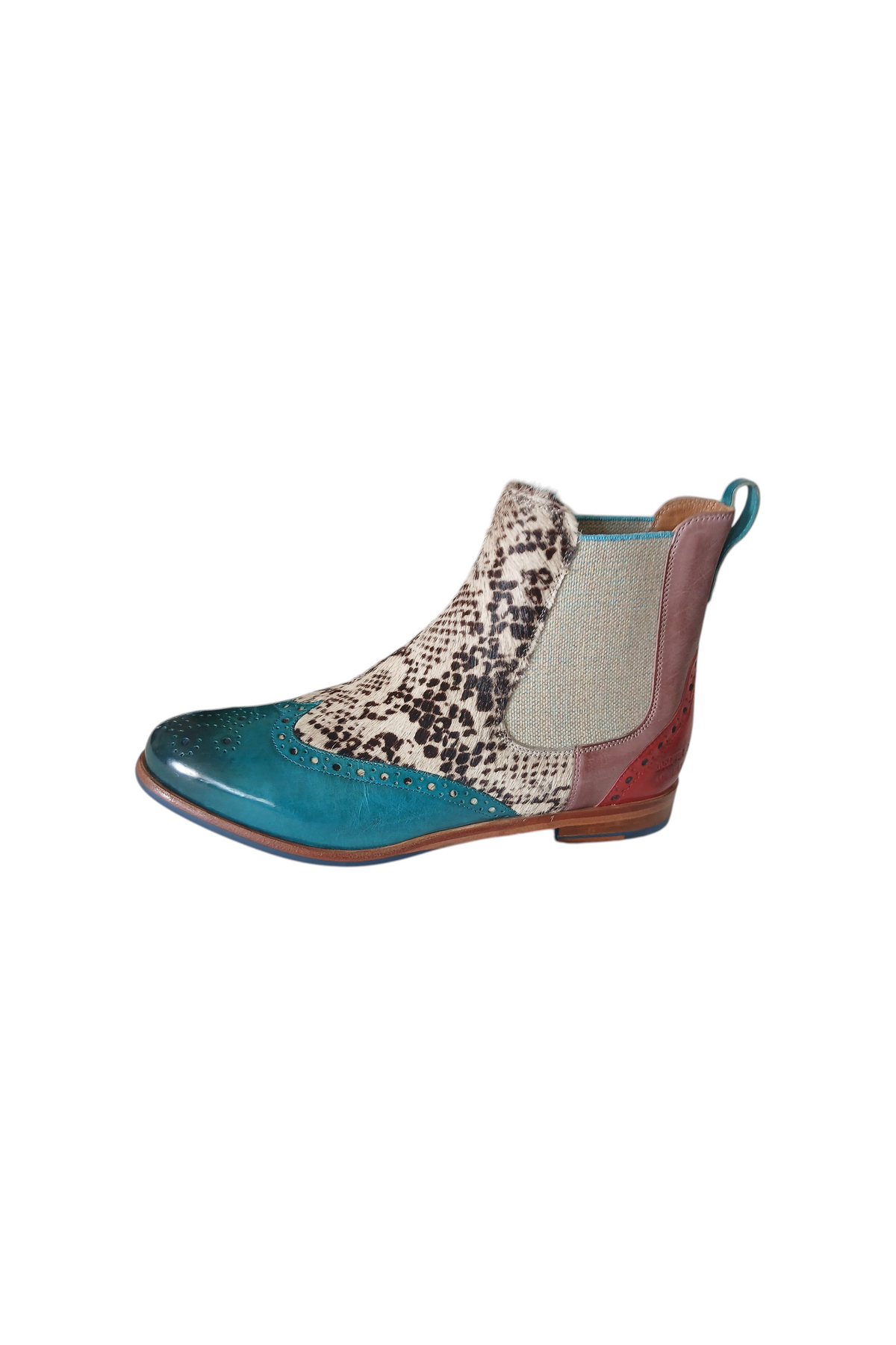 SELINA 29 Bleu-Elastic lino -Beige- Turquoise