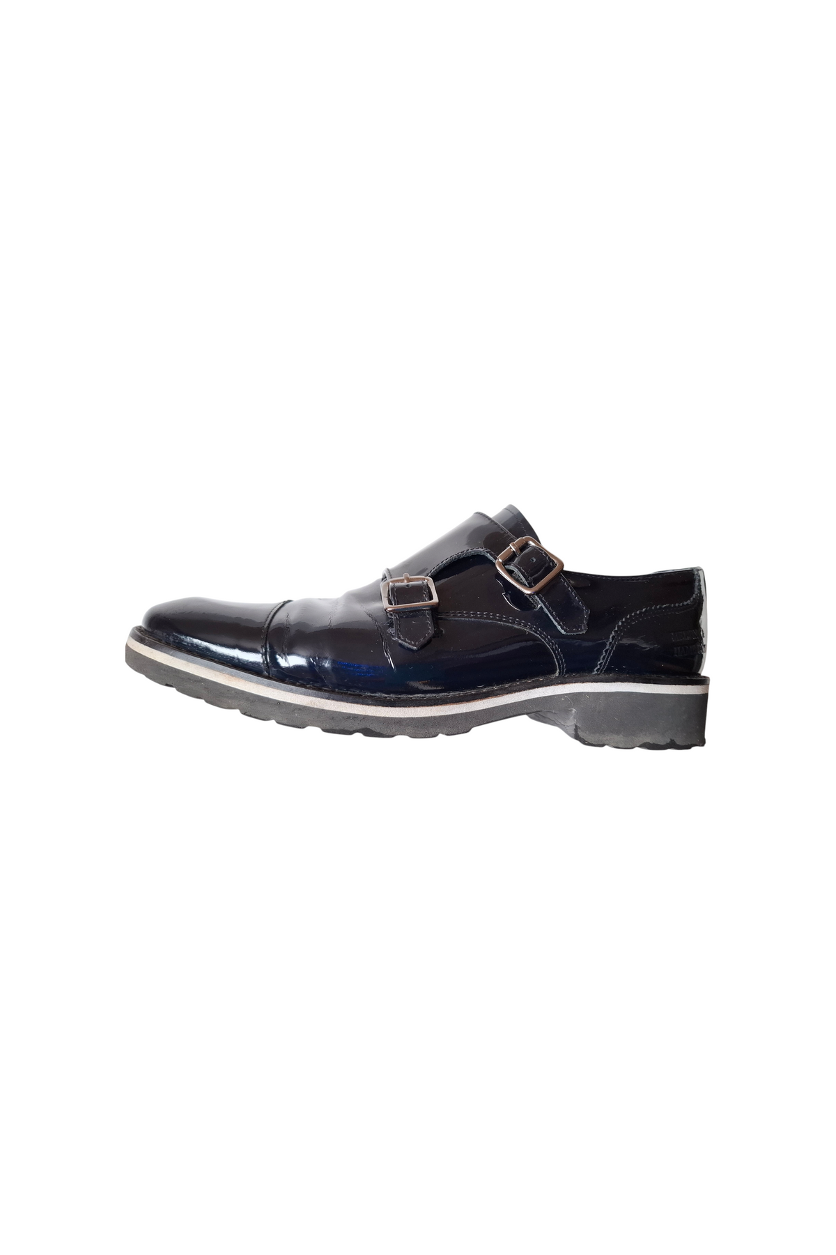 women's buckle derby shoes
