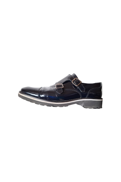 women's buckle derby shoes