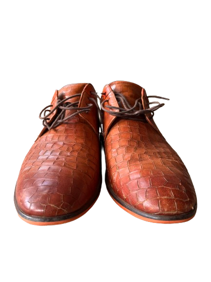 Richelieu marron en cuir