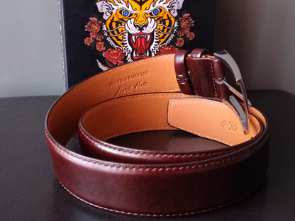 Herrengürtel Modell Larry 1 Farbe Crust Dunkelbraun Größe 90