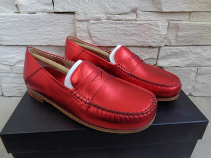 Elegante Loafer Melvin & Hamilton Modell Thea 3 Elysee Red Nappa