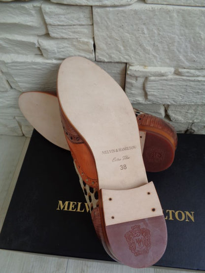 Wunderschöne Selina 56 Oxfords Modell Vegas Lizzard / Vegas Mild Orange