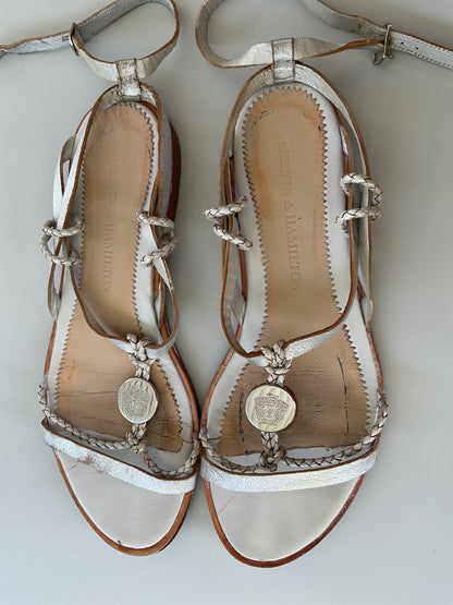 Silver sandals