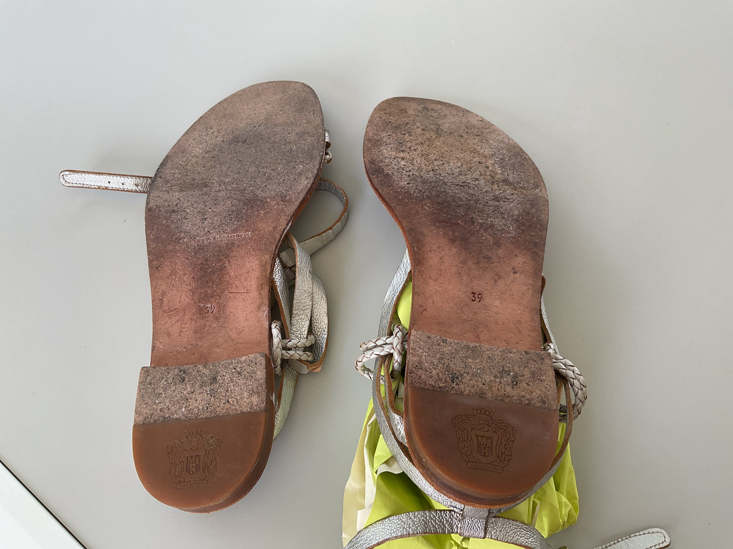 Silver sandals