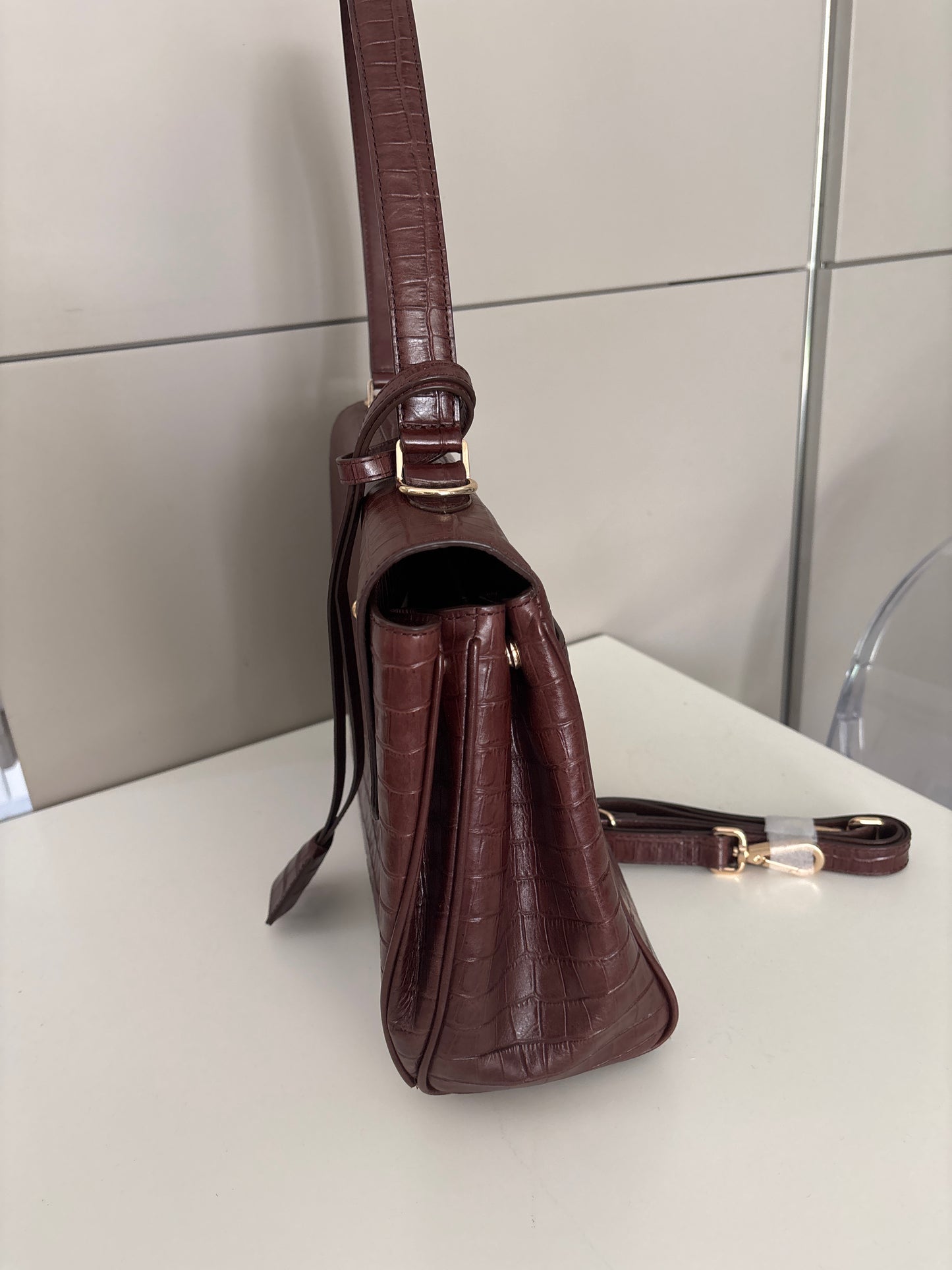 Brown leather Matera bag