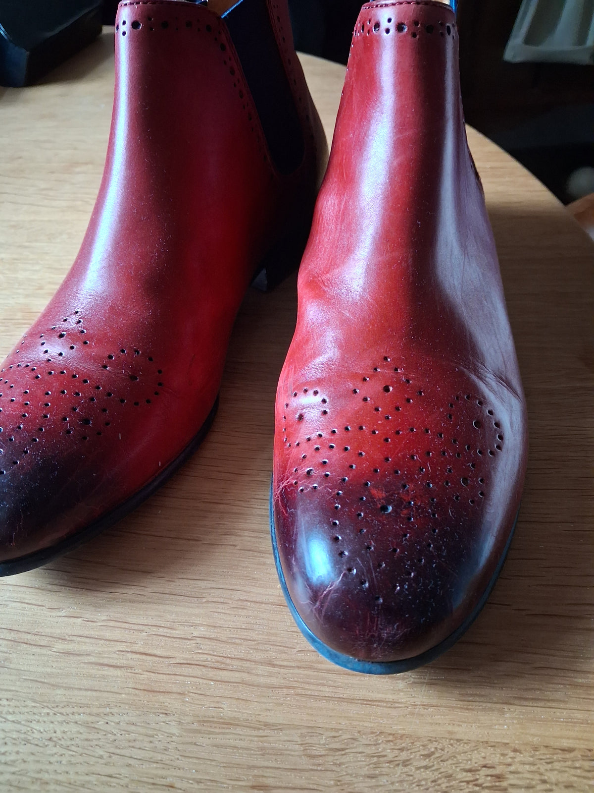 Bottines rouges « Sally » à vendre