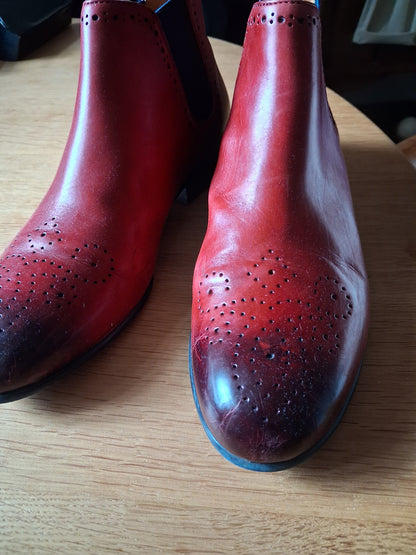 Bottines rouges « Sally » à vendre