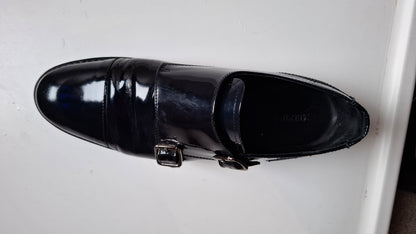 women's buckle derby shoes