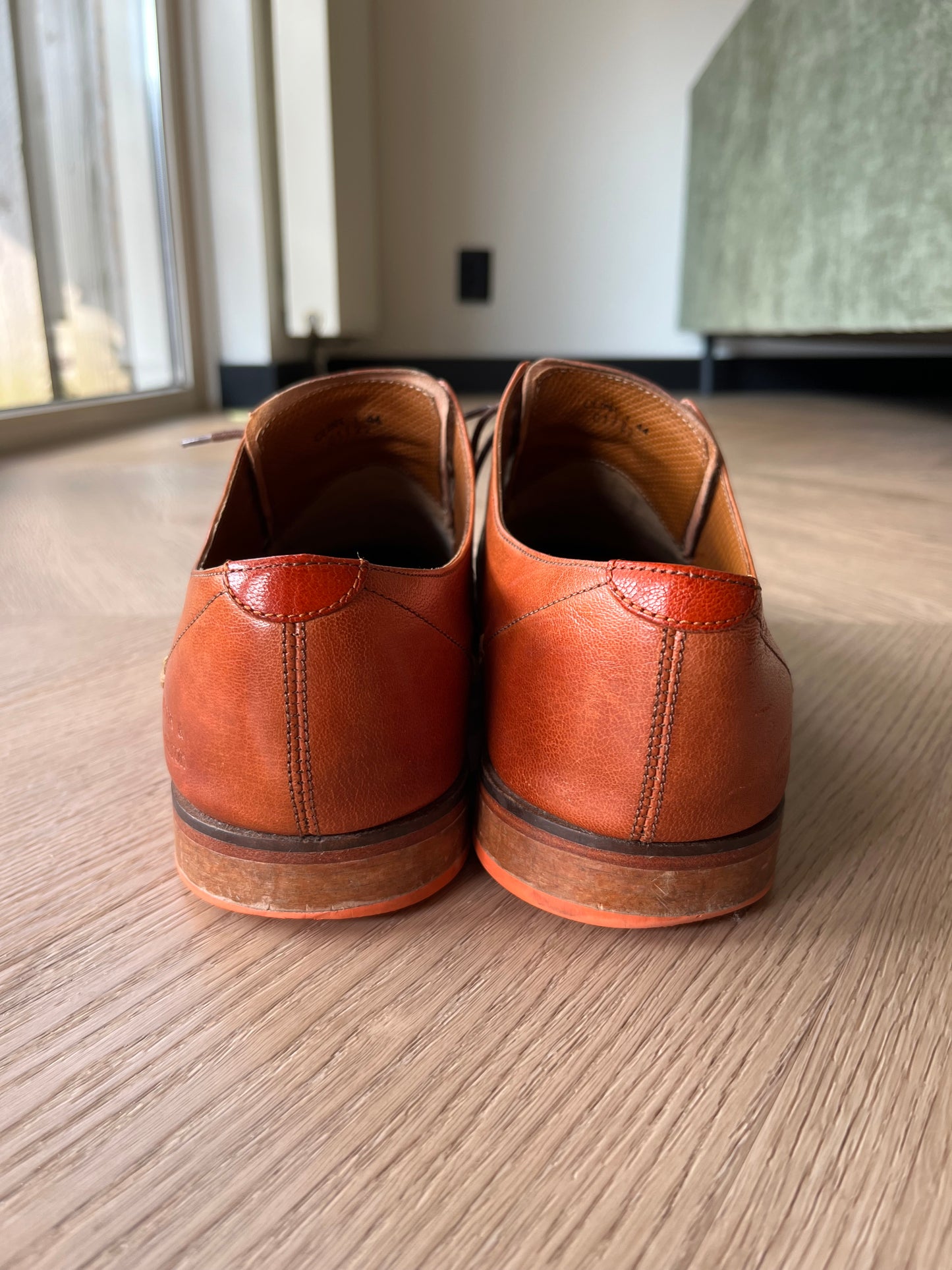 Richelieu marron en cuir