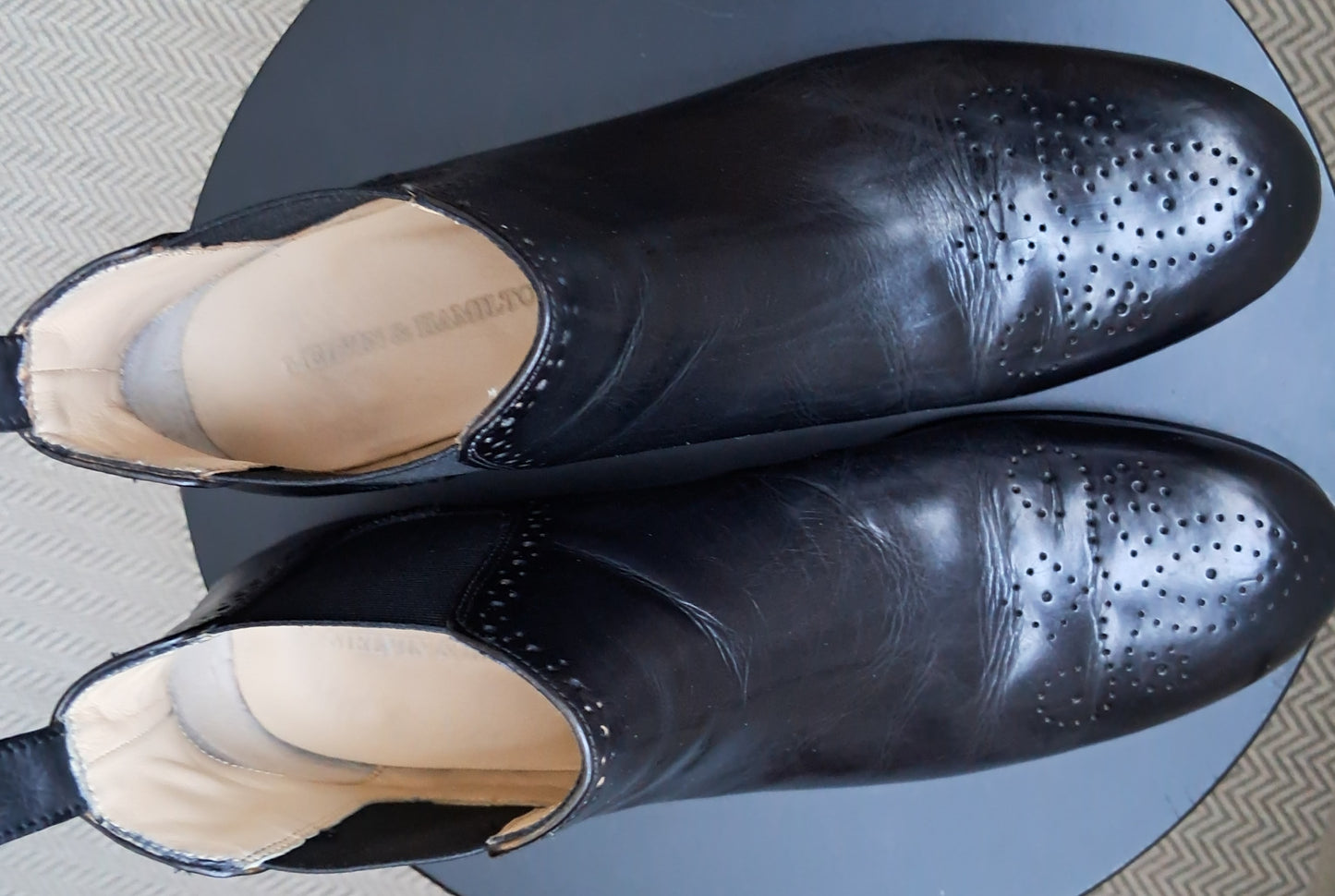 Black ankle boots