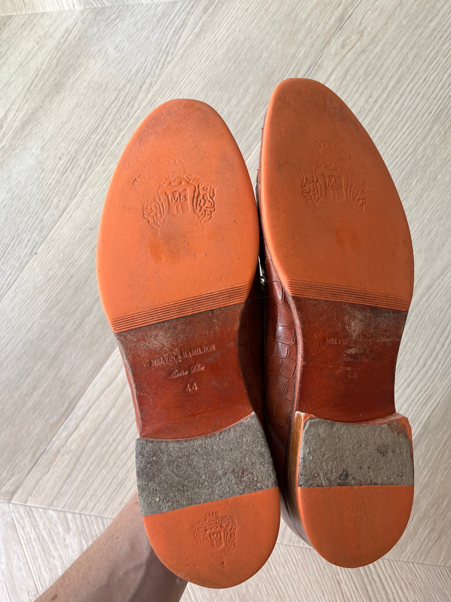 Richelieu marron en cuir