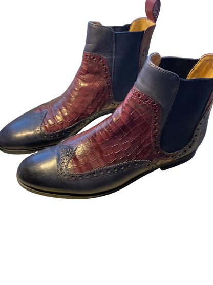 Mehrfarbige Stiefeletten