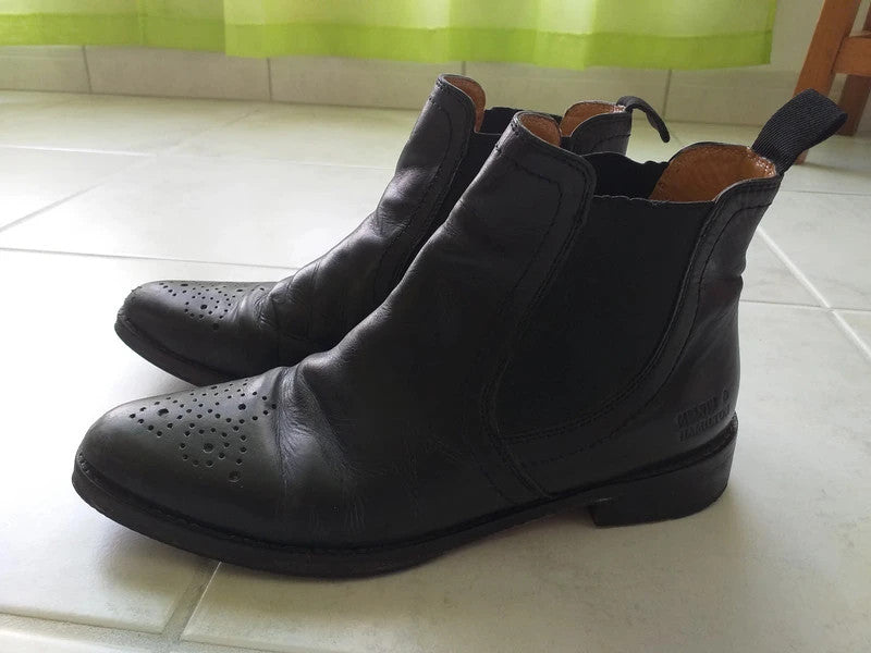 Black ankle boots