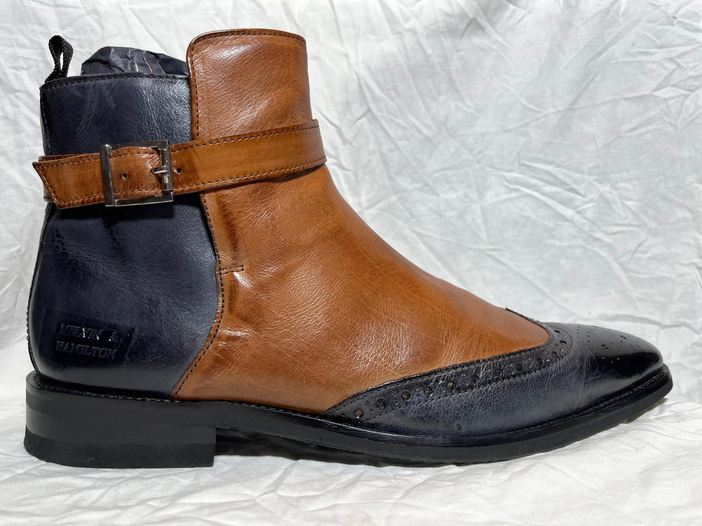 BOTTINES T43 FREDDY 7- CUIR- NAVY