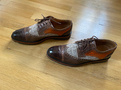 Henry 7 Baby Croco Mahogany Mink Chestnut Textile