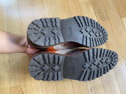 Henry 7 Baby Croco Mahogany Mink Chestnut Textile