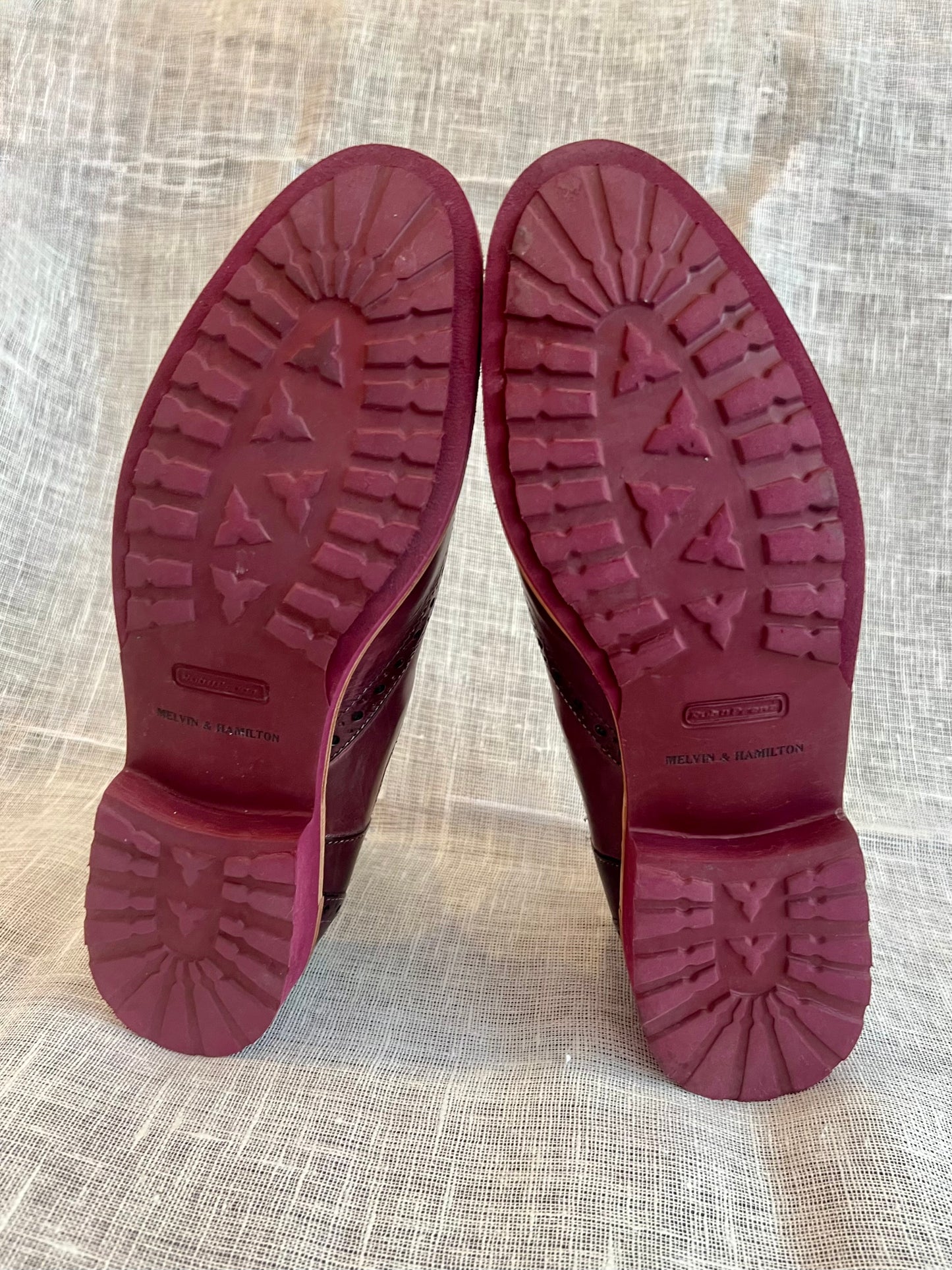 Red ankle boots, women, size 41 very good condition