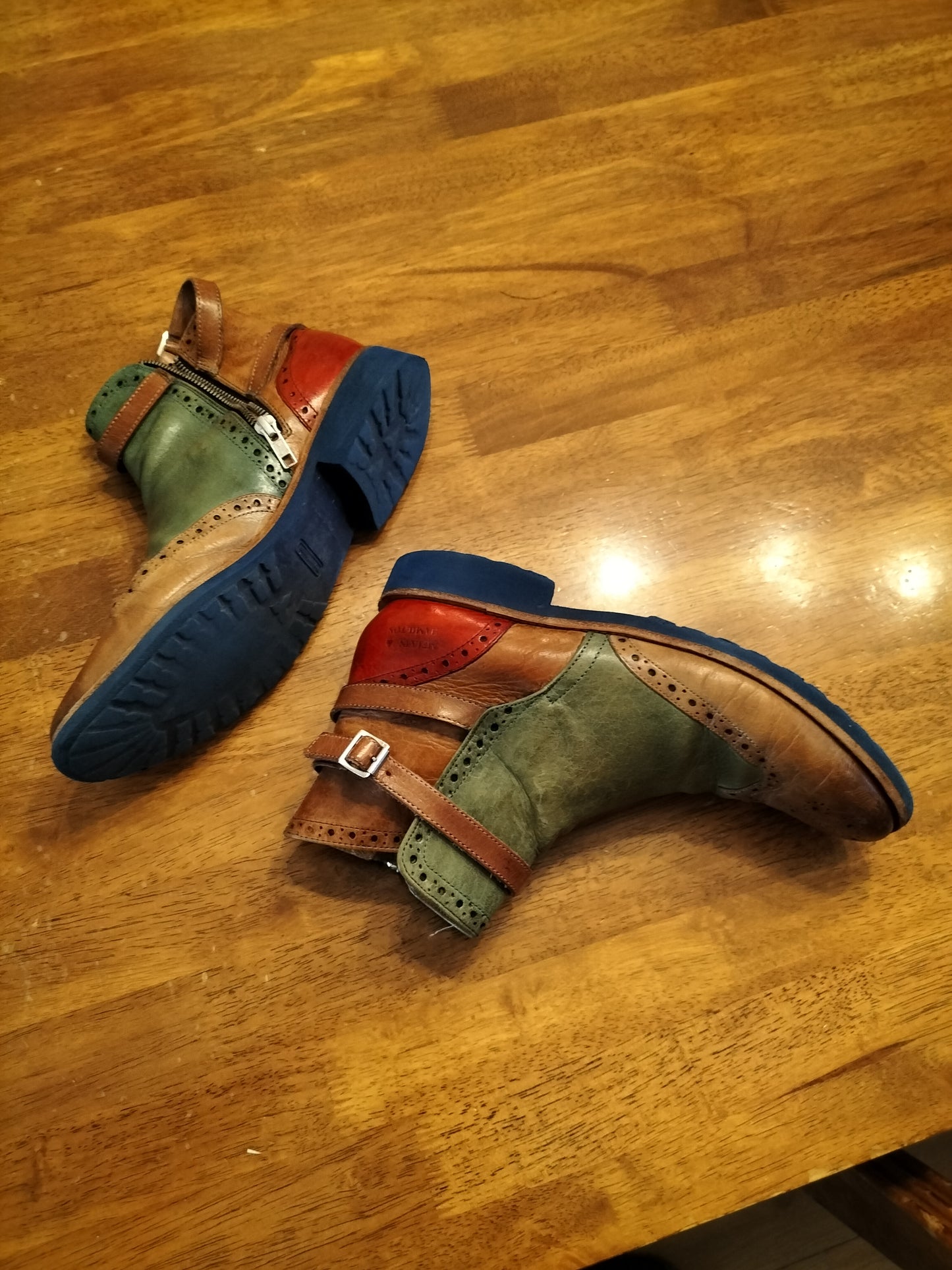 Multi colour boots