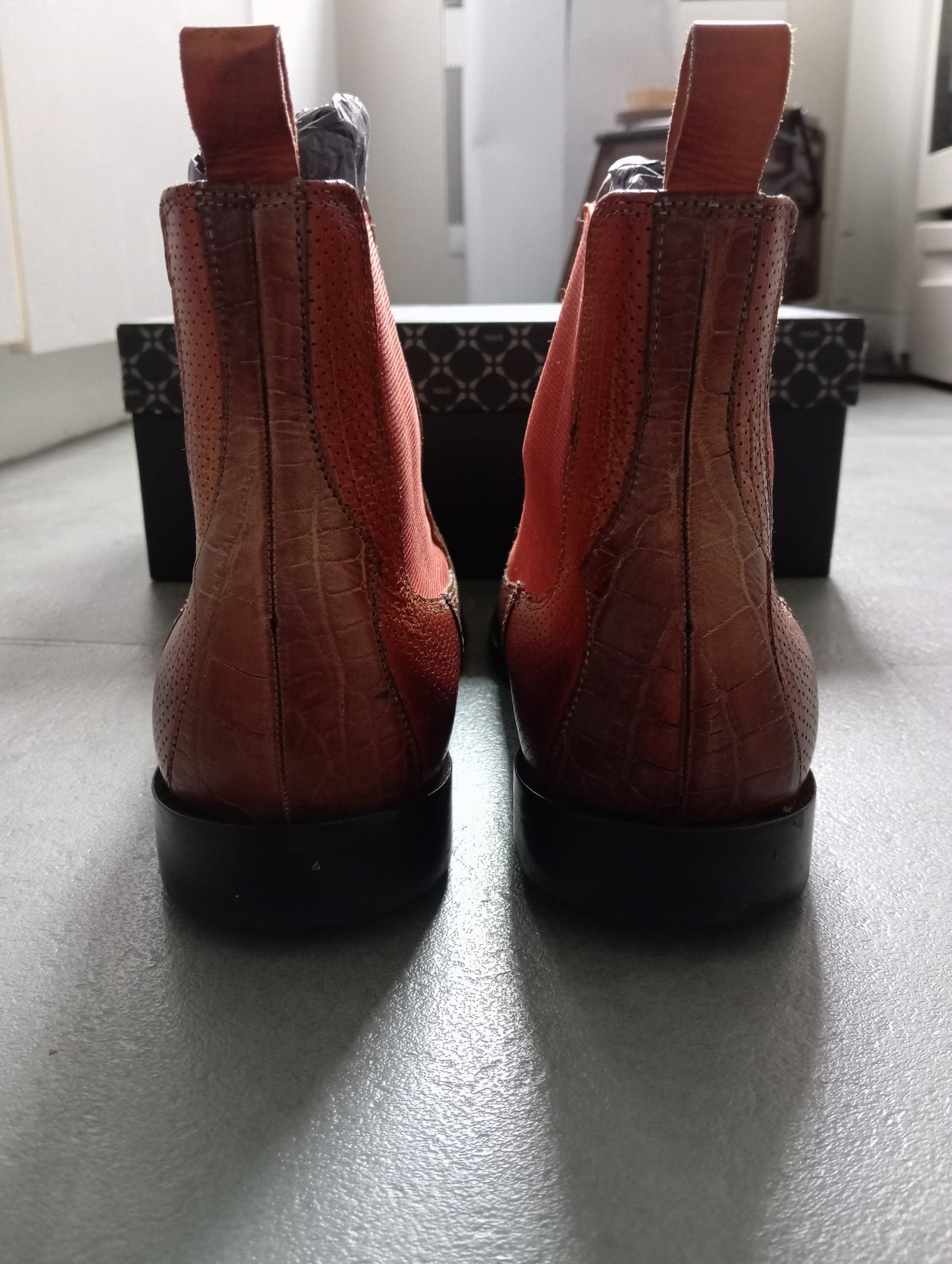 Brown ankle boots