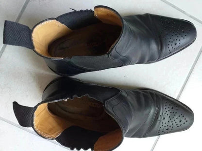Black ankle boots